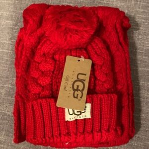 UGG Hat and Scarf Set